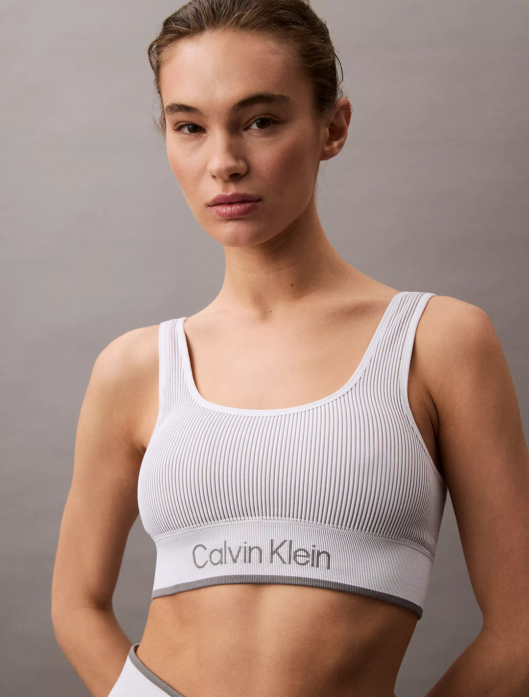 Calvin Klein Rib Sport Medium Impact Sports Bra