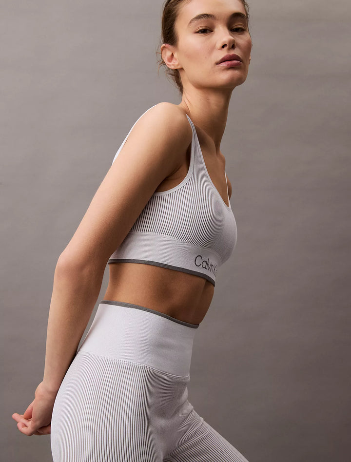 Calvin Klein Rib Sport Medium Impact Sports Bra