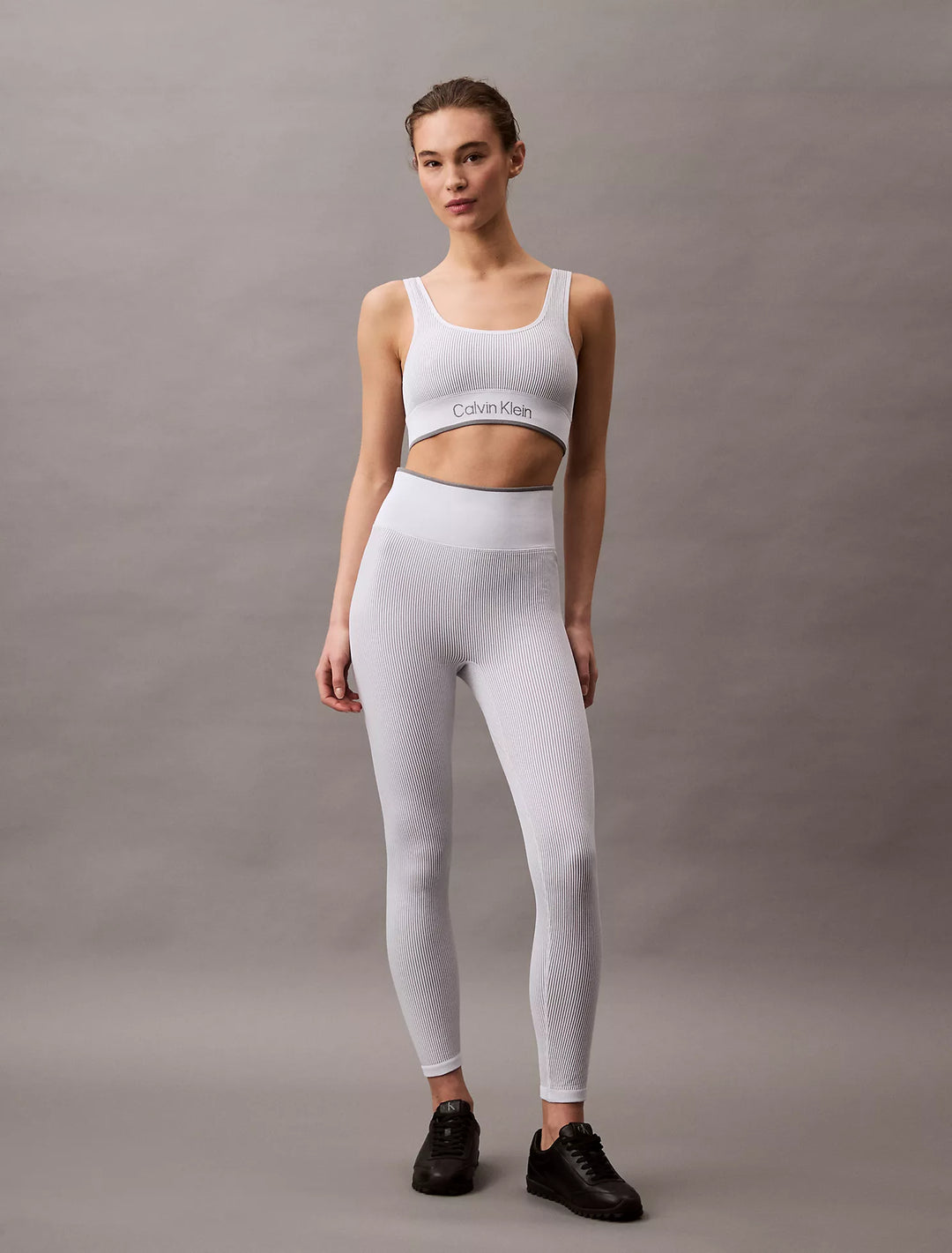 Calvin Klein Rib Sport Medium Impact Sports Bra