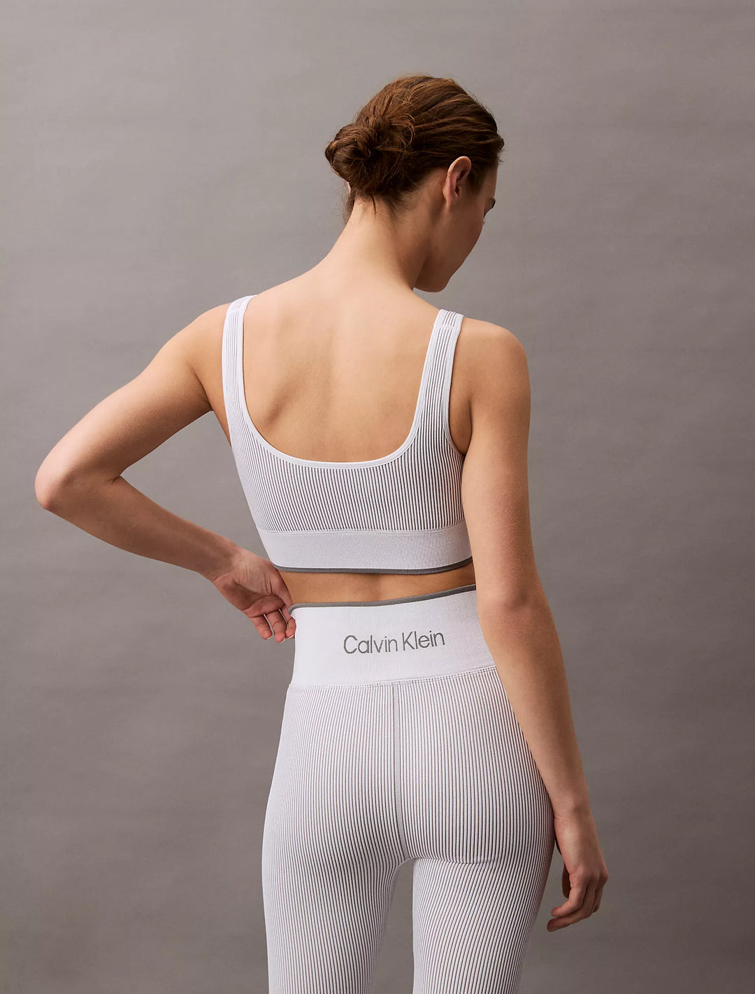 Calvin Klein Rib Sport Medium Impact Sports Bra