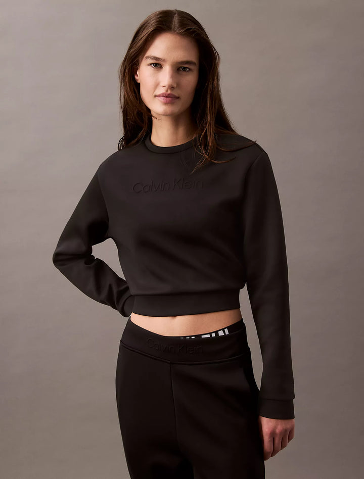 Calvin Klein Spacer Cropped Crewneck Sweatshirt