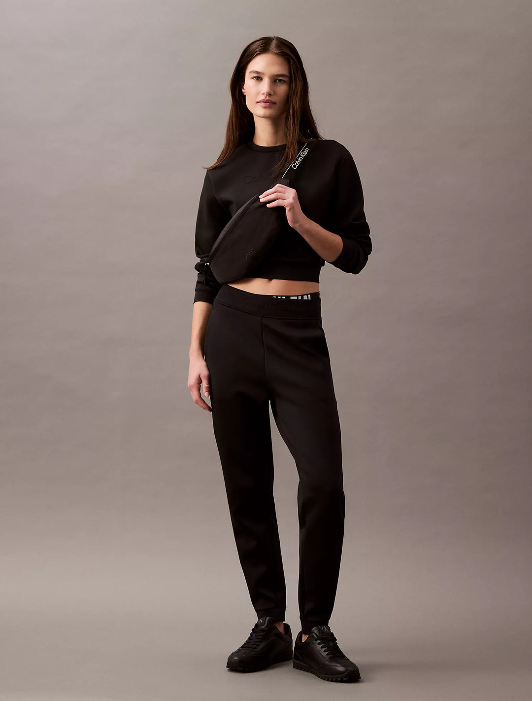 Calvin Klein Spacer Cropped Crewneck Sweatshirt