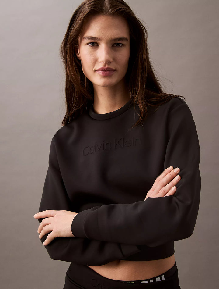 Calvin Klein Spacer Cropped Crewneck Sweatshirt