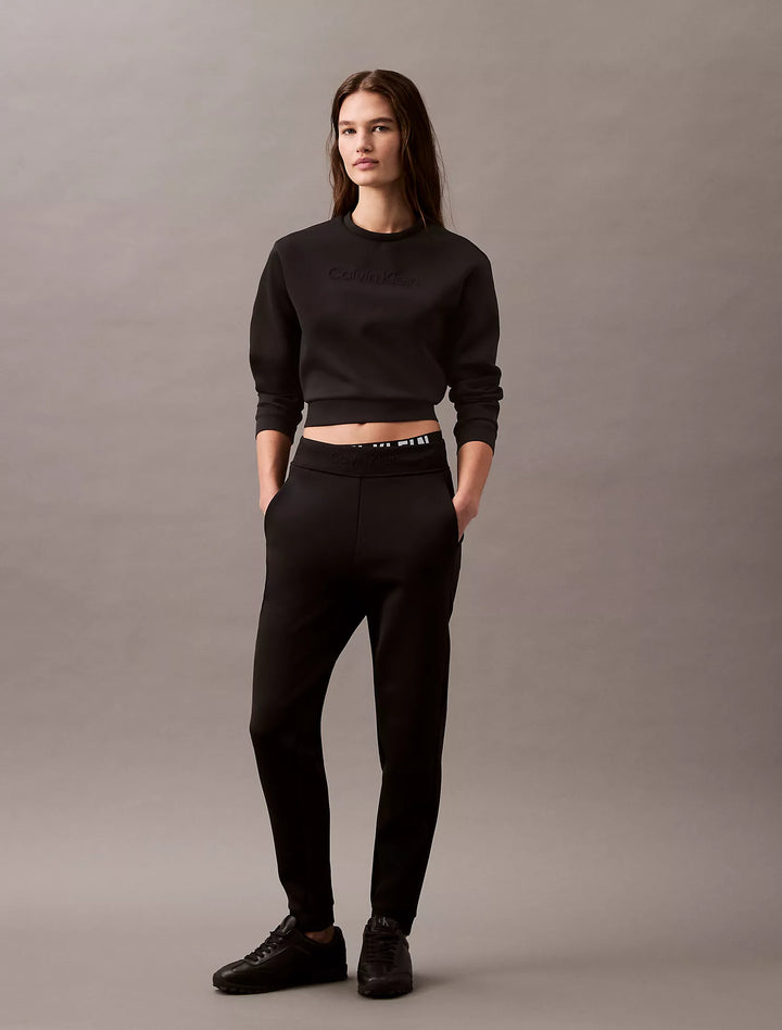 Calvin Klein Spacer Cropped Crewneck Sweatshirt