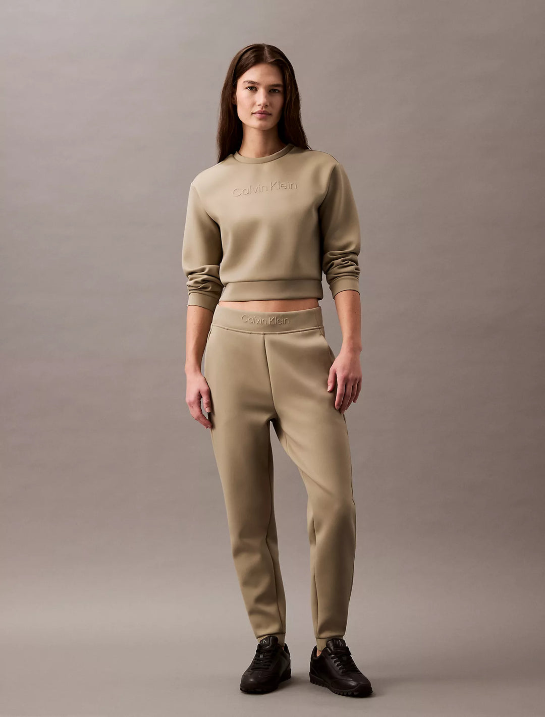 Calvin Klein Spacer Cropped Crewneck Sweatshirt