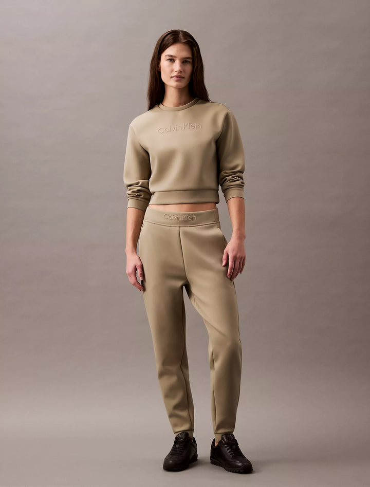 Calvin Klein Spacer Cropped Crewneck Sweatshirt