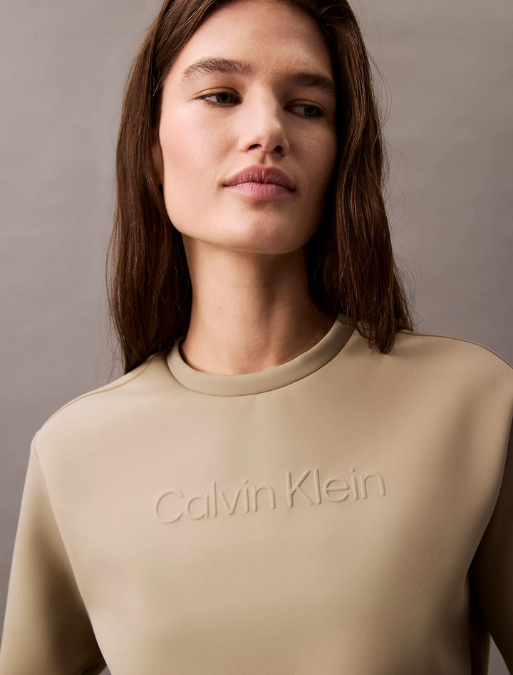 Calvin Klein Spacer Cropped Crewneck Sweatshirt