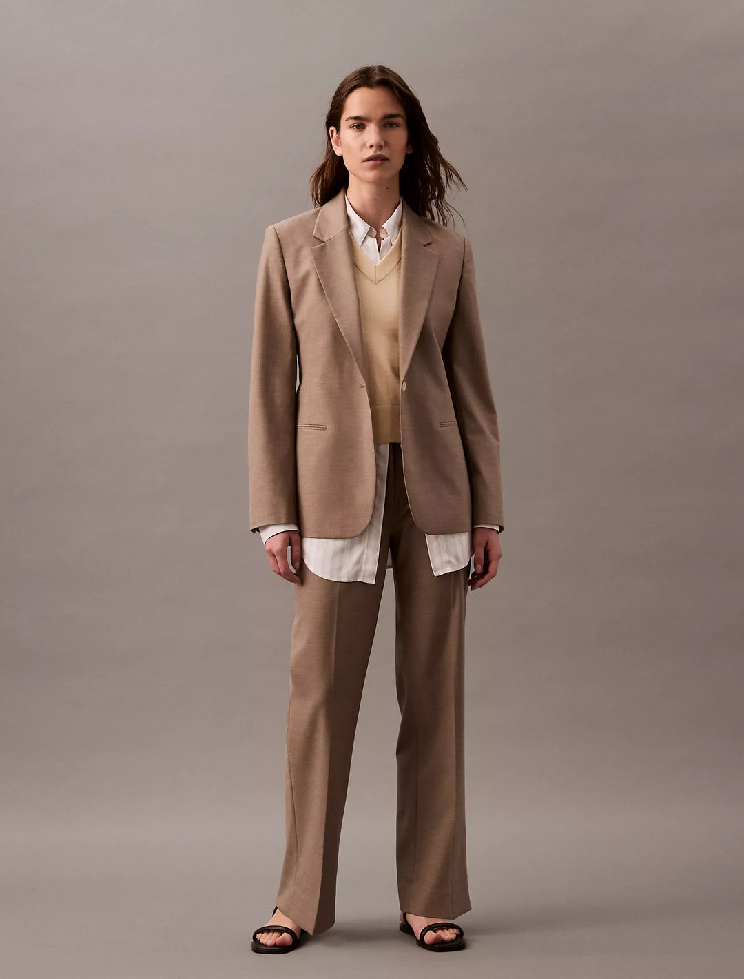 Calvin Klein Refined Stretch Cinched Blazer