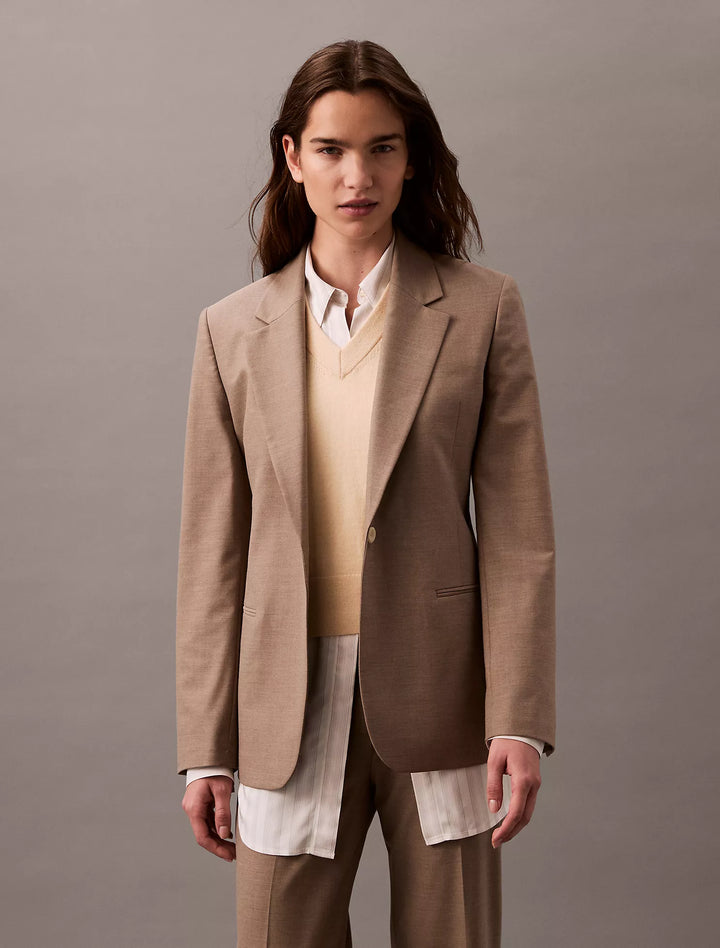 Calvin Klein Refined Stretch Cinched Blazer