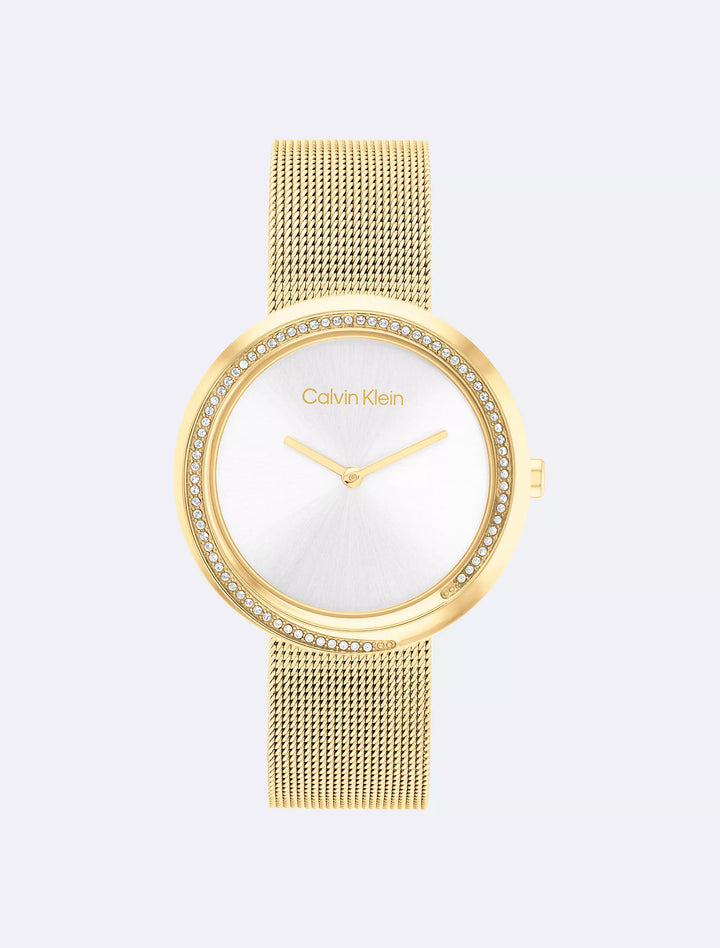 Calvin Klein Crystal Bezel Watch