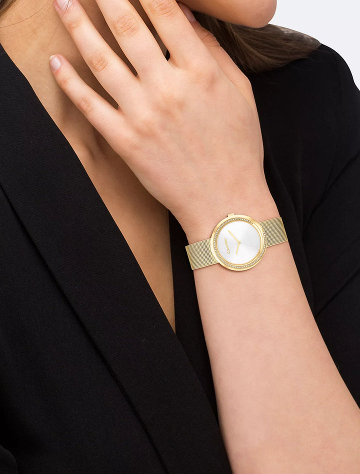 Calvin Klein Crystal Bezel Watch
