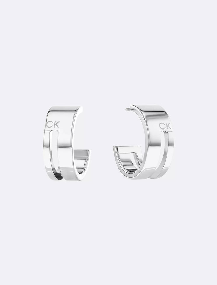 Calvin Klein Sculptural Hoop Earrings