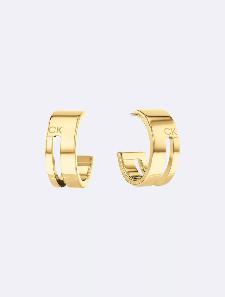Calvin Klein Sculptural Hoop Earrings