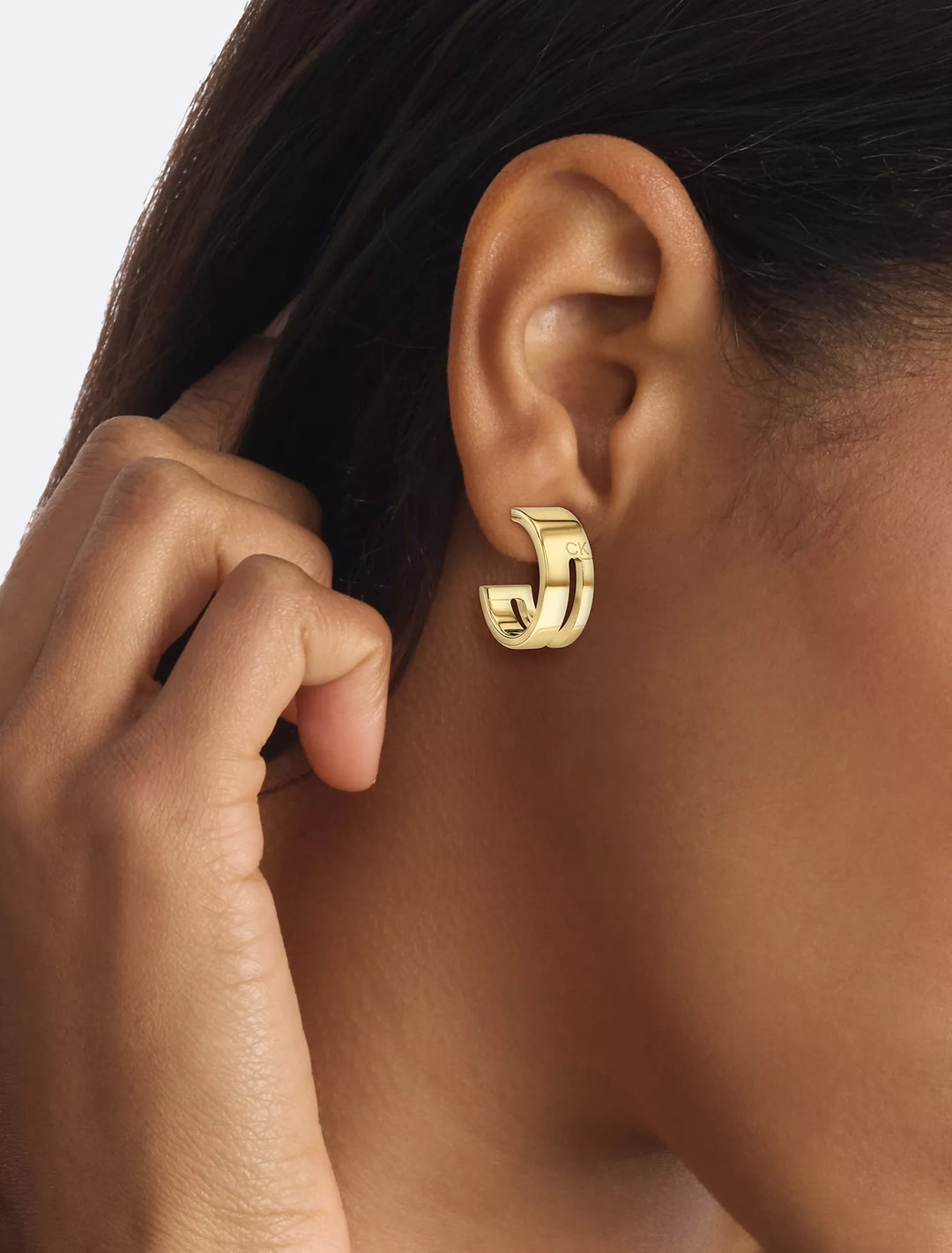 Calvin Klein Sculptural Hoop Earrings