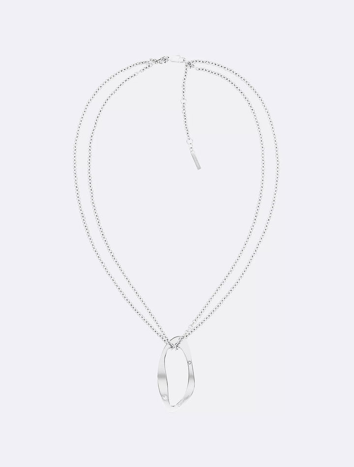 Calvin Klein Round Organic Shape Pendant Necklace