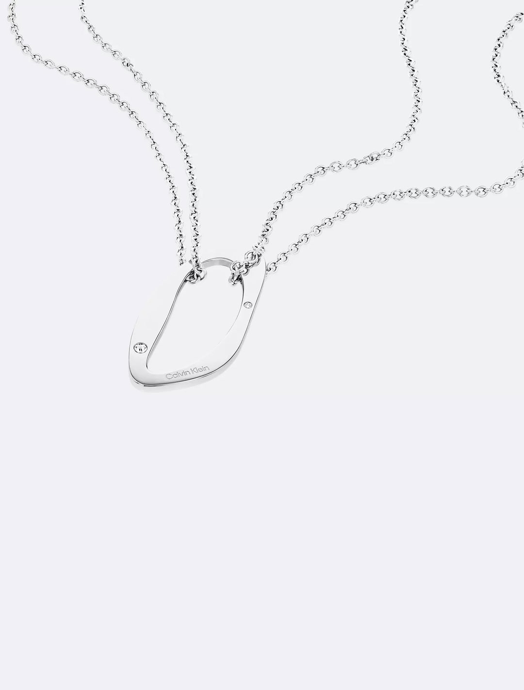 Calvin Klein Round Organic Shape Pendant Necklace