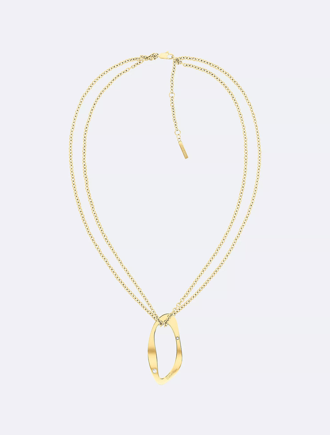 Calvin Klein Round Organic Shape Pendant Necklace