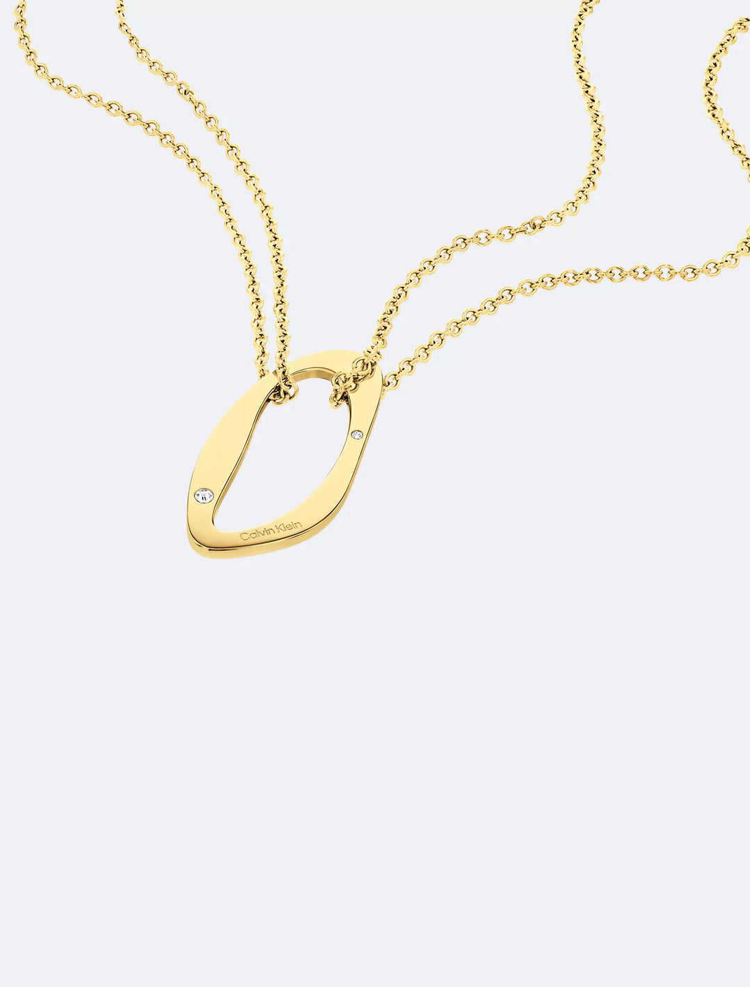 Calvin Klein Round Organic Shape Pendant Necklace