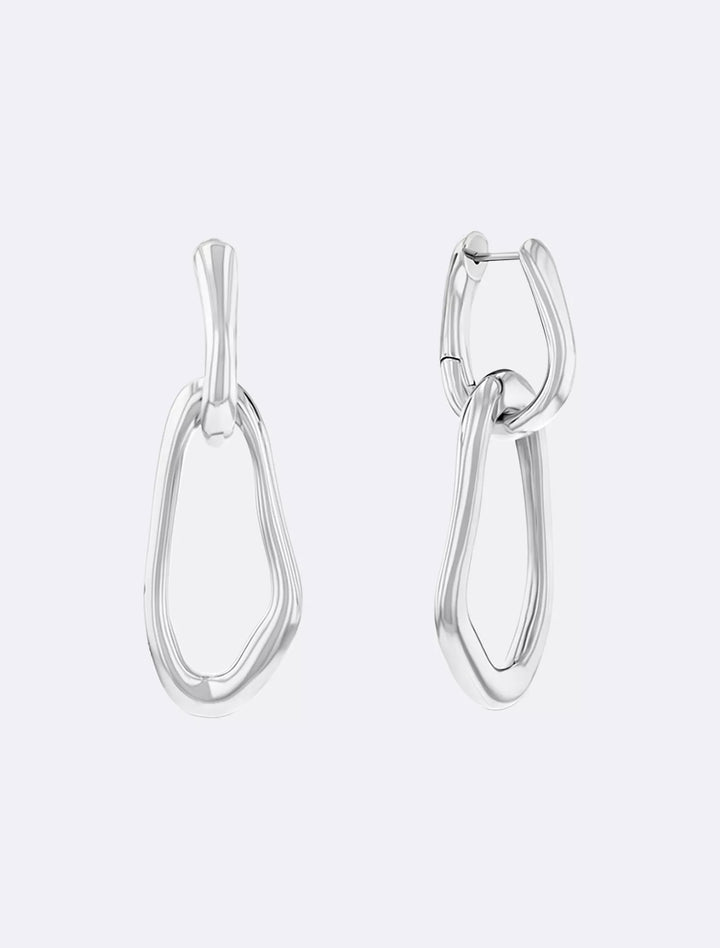 Calvin Klein Organic Chain Link Earrings