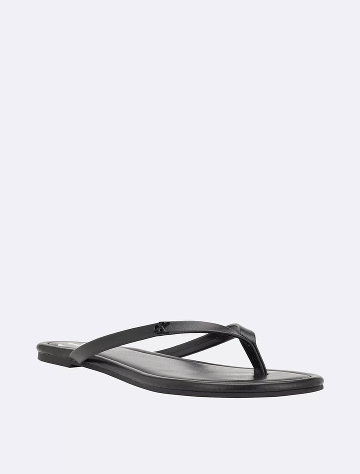 Calvin Klein Women's Solid T-Strap Sandal