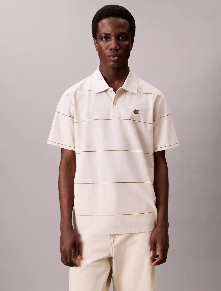 Calvin Klein Stripe Relaxed Polo Shirt