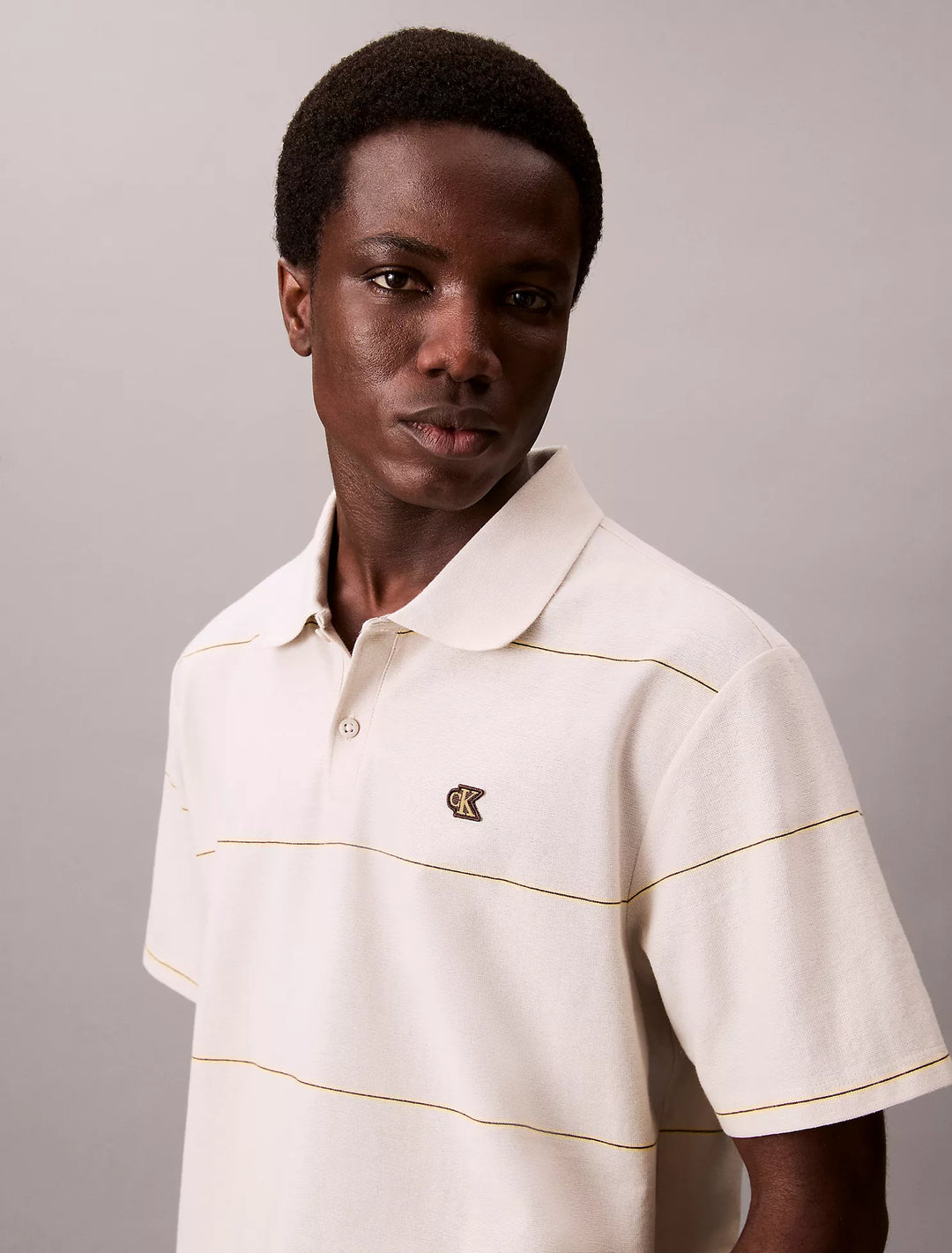 Calvin Klein Stripe Relaxed Polo Shirt
