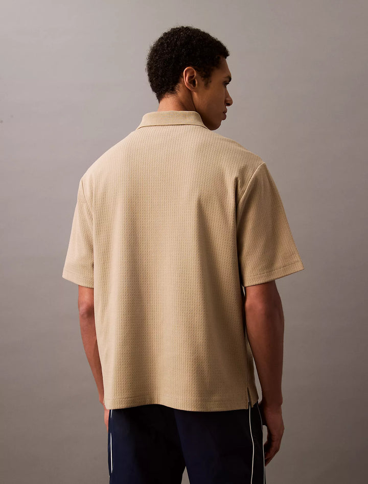 Calvin Klein Chainstitch Relaxed Polo Shirt