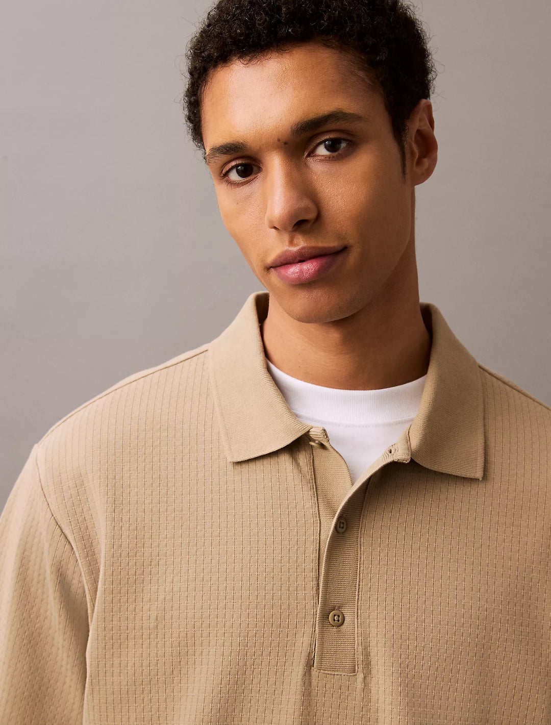 Calvin Klein Chainstitch Relaxed Polo Shirt