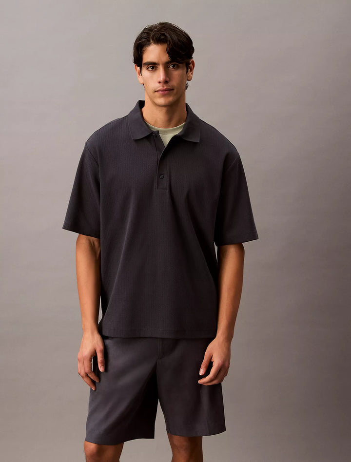 Calvin Klein Chainstitch Relaxed Polo Shirt