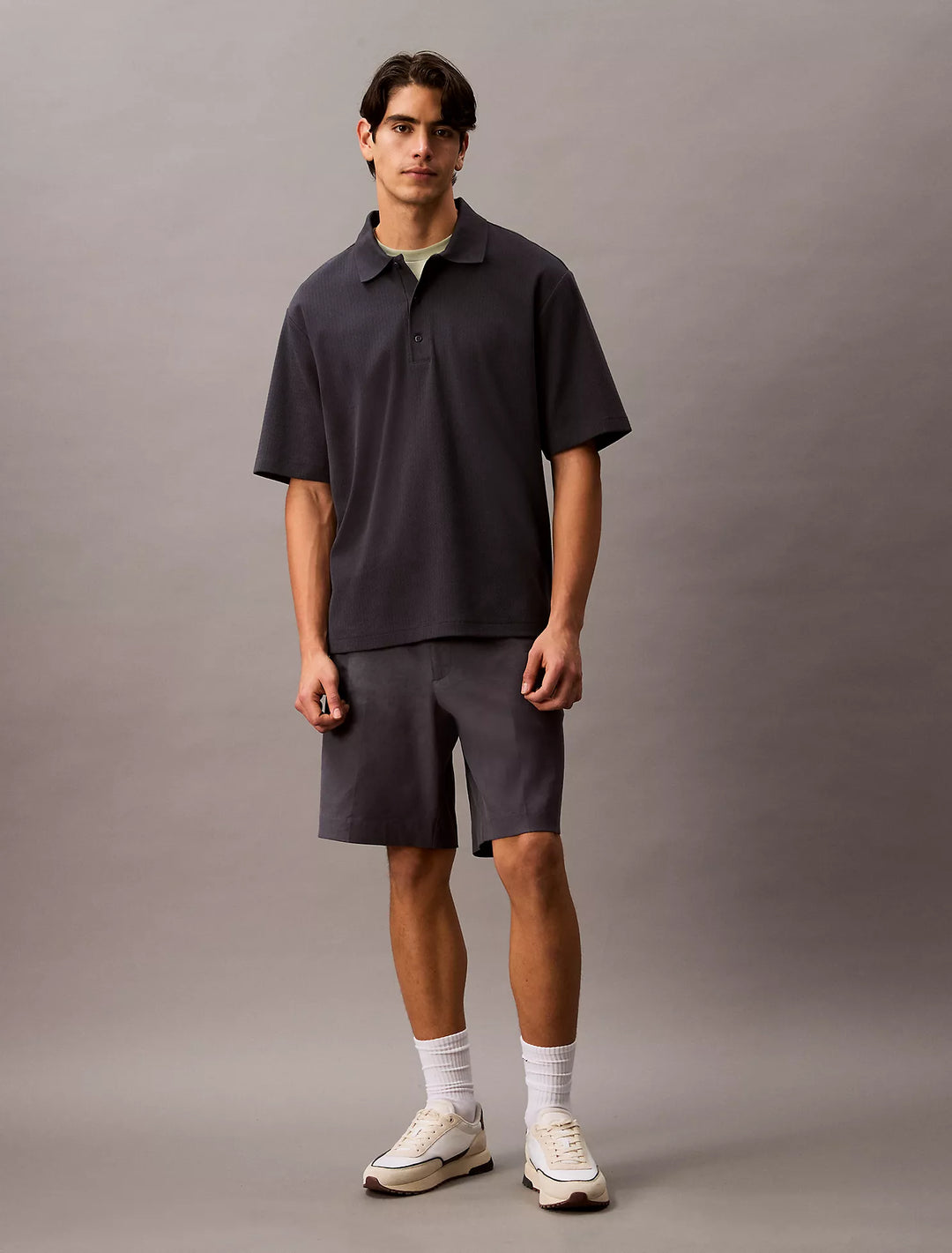 Calvin Klein Chainstitch Relaxed Polo Shirt