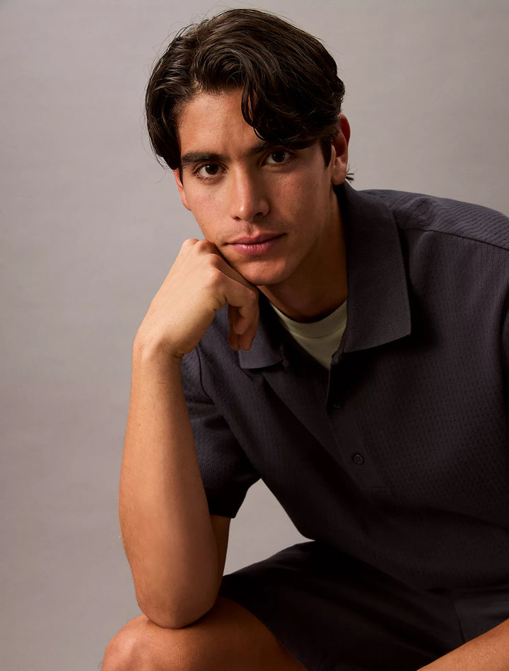 Calvin Klein Chainstitch Relaxed Polo Shirt