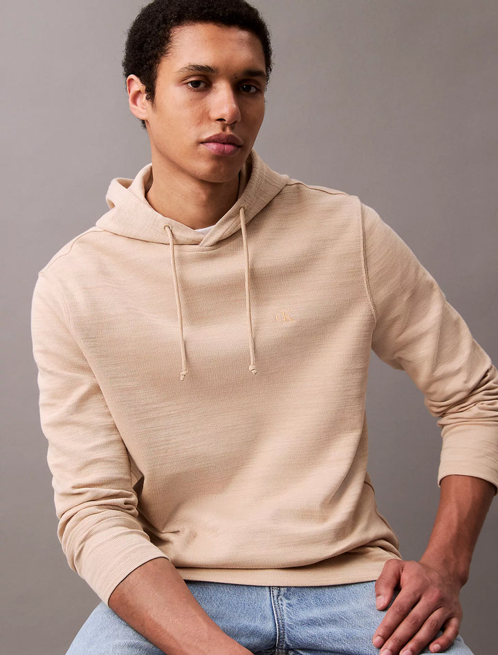 Calvin Klein Cotton Blend Ribbed Classic Hoodie