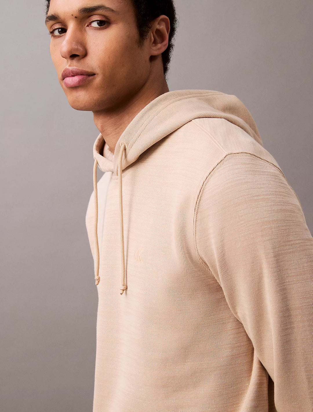 Calvin Klein Cotton Blend Ribbed Classic Hoodie