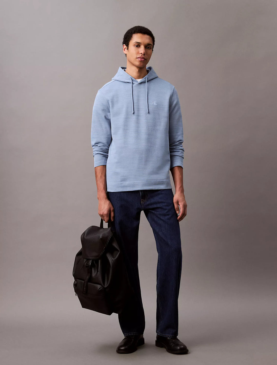 Calvin Klein Cotton Blend Ribbed Classic Hoodie