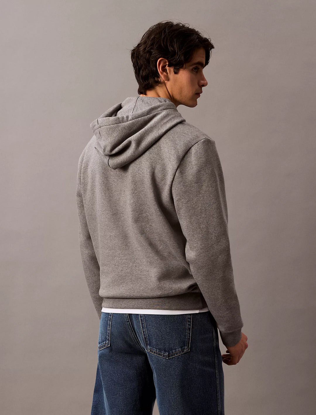 Calvin Klein Monogram Logo Fleece Hoodie