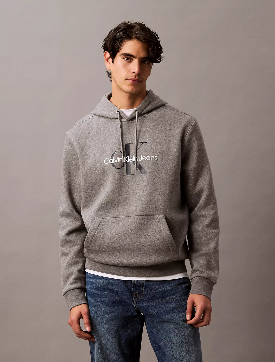 Calvin Klein Monogram Logo Fleece Hoodie