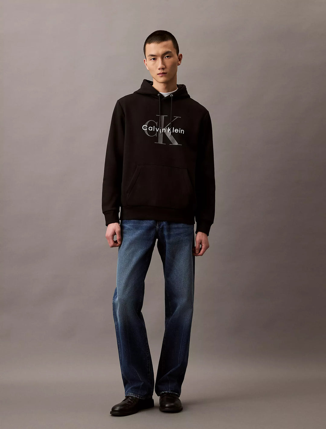 Calvin Klein Monogram Logo Fleece Hoodie