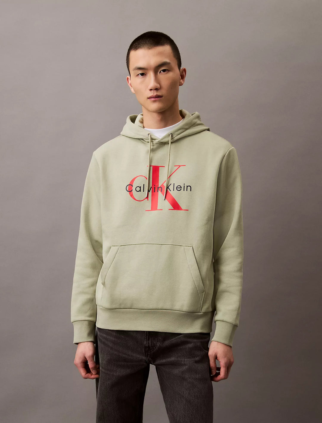 Calvin Klein Monogram Logo Fleece Hoodie