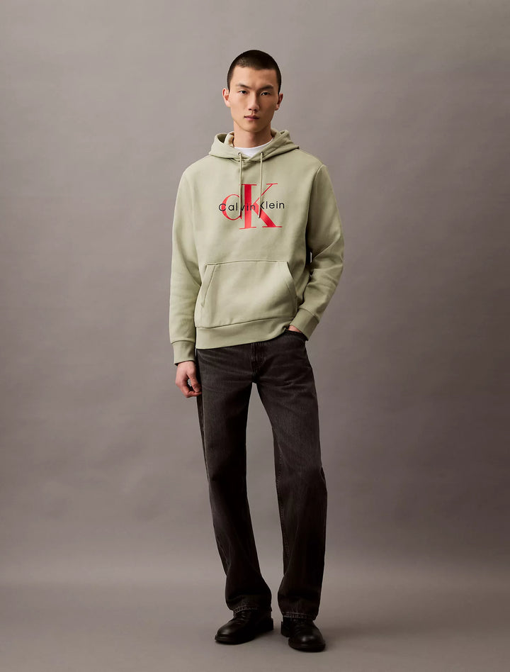Calvin Klein Monogram Logo Fleece Hoodie