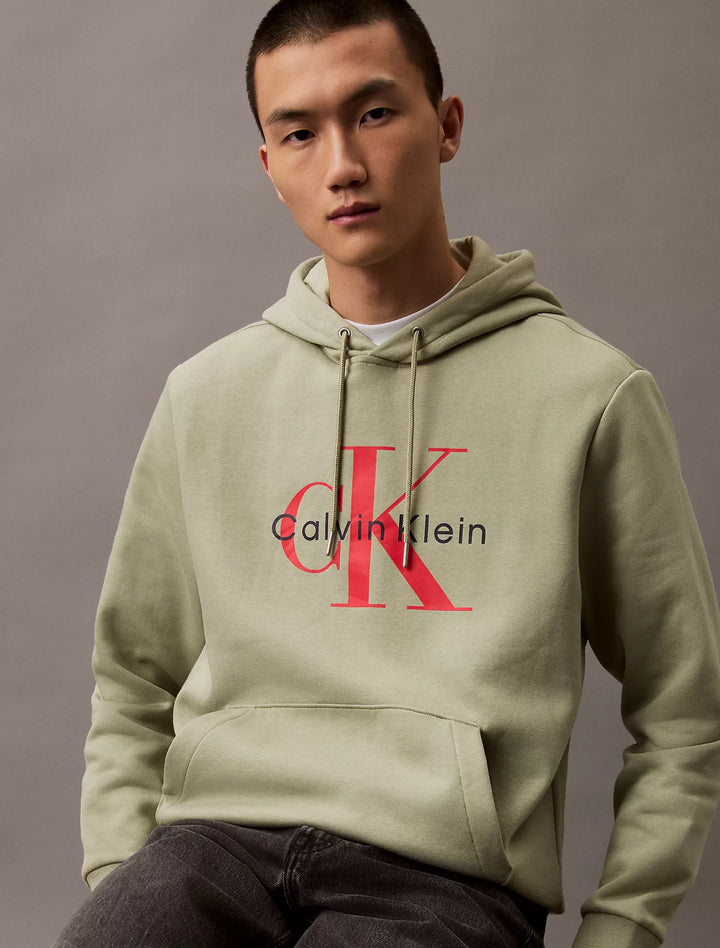 Calvin Klein Monogram Logo Fleece Hoodie