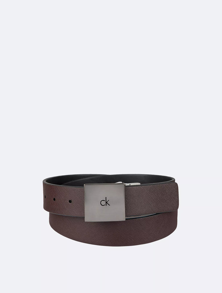 Calvin Klein Reversible Square Logo Plaque Belt