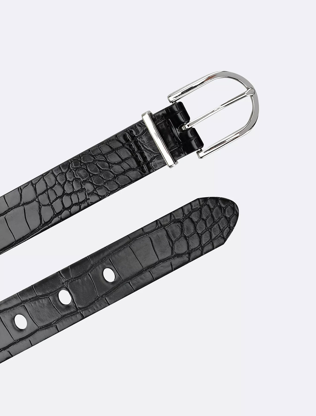 Calvin Klein Textured Round Buckle Belt