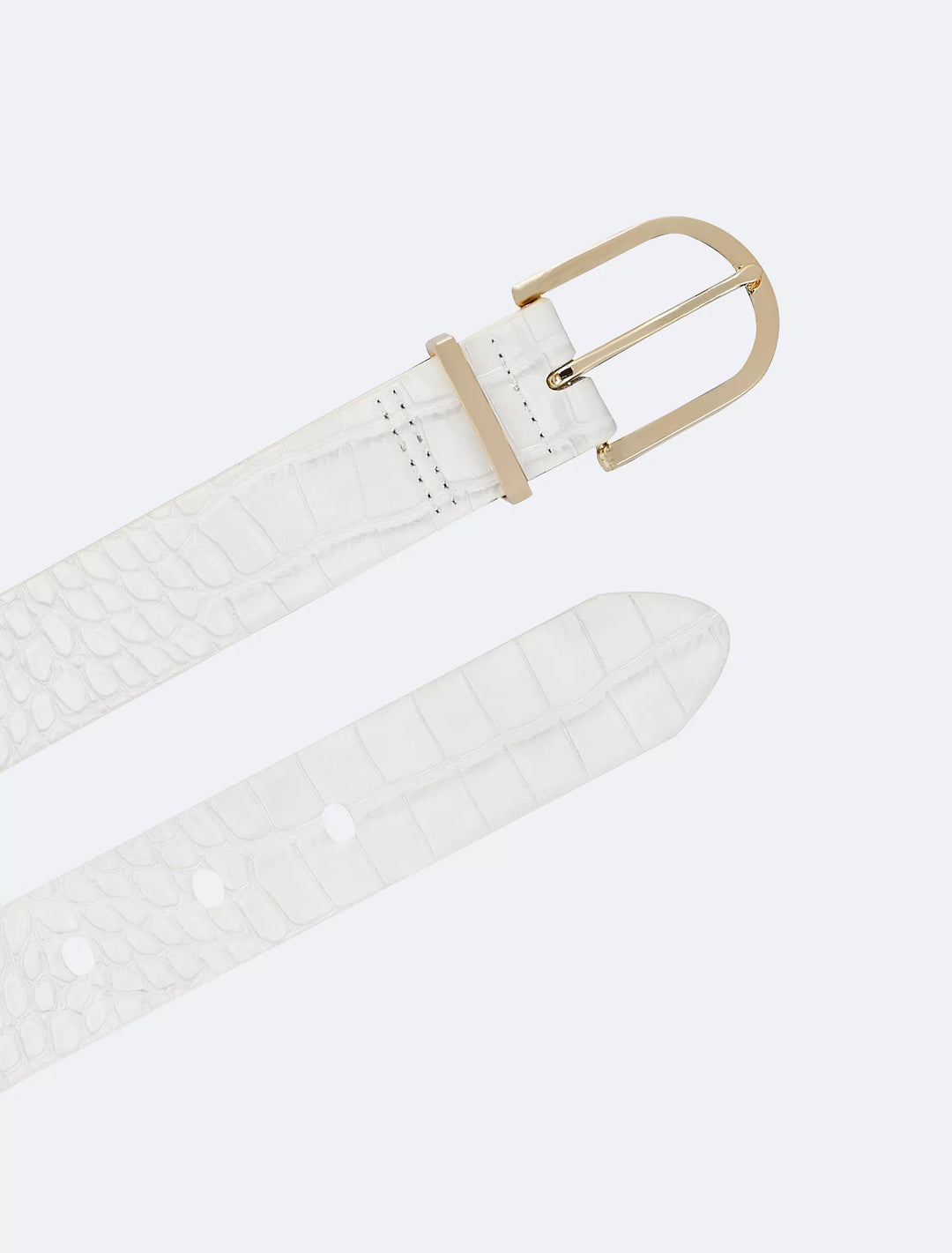 Calvin Klein Textured Round Buckle Belt