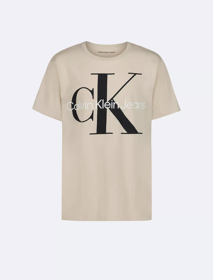 Calvin Klein Boys Monogram Logo Classic Crewneck T-Shirt