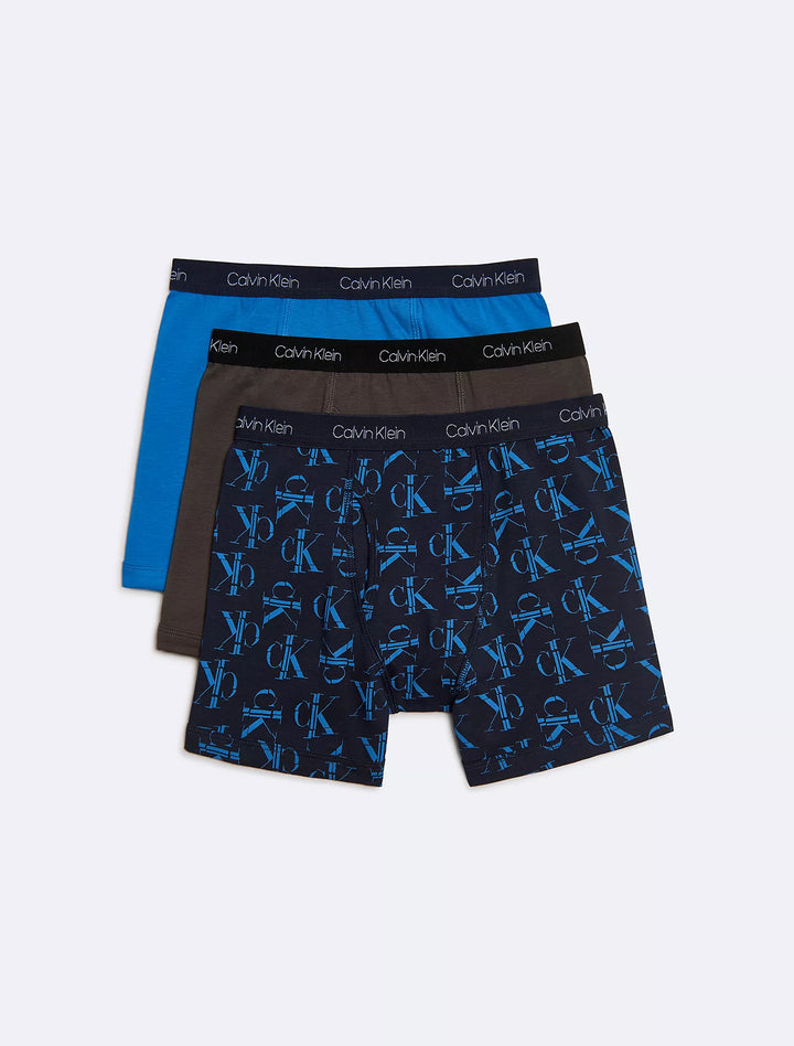 Calvin Klein Boys Cotton Stretch 3-Pack Boxer Brief