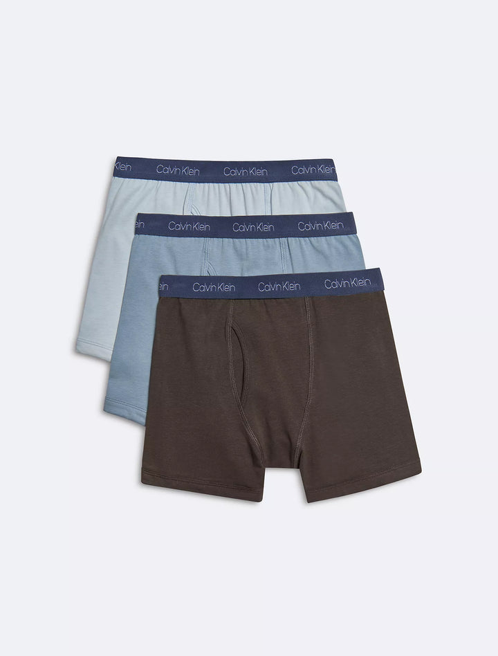 Calvin Klein Boys Cotton Stretch 3-Pack Boxer Brief