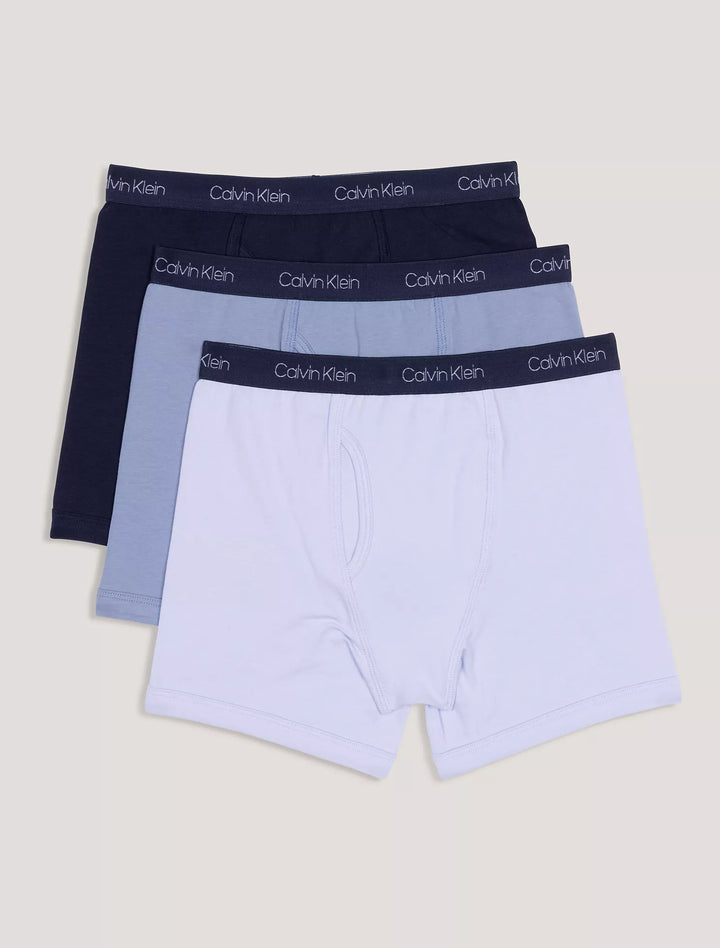 Calvin Klein Boys Cotton Stretch 3-Pack Boxer Brief