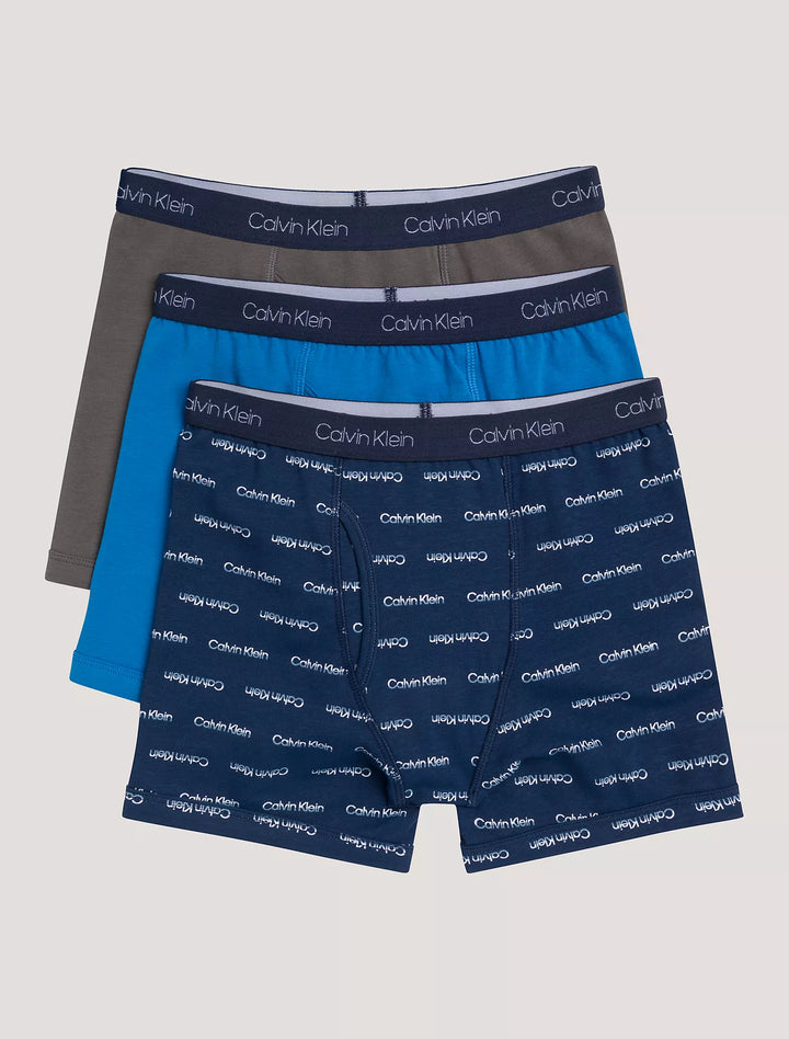 Calvin Klein Boys Cotton Stretch 3-Pack Boxer Brief
