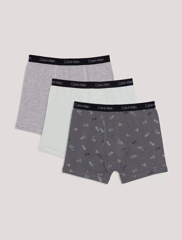 Calvin Klein Boys Cotton Stretch 3-Pack Boxer Brief
