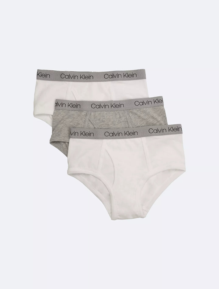 Calvin Klein Boys Cotton Stretch Logo 3-Pack Brief